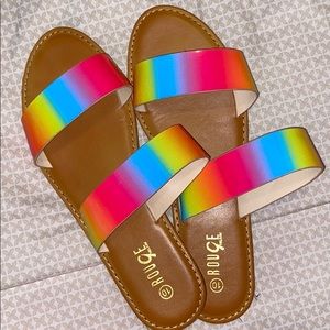 Rainbow sandals